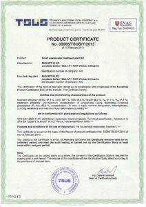 produktu sertifikāts